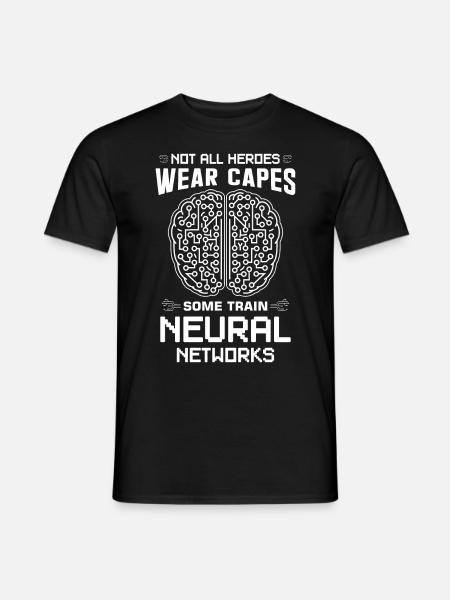 Algorithmes d’apprentissage automatique Analyste de données IA - T-shirt homme - noir