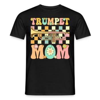 Groovy Trompeterin Band Trompeter - Männer T-Shirt - Schwarz - Vorne - AI Model Male 178 light (178cm)