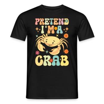 Groovy Krabbenliebhaber Meeresfrüchte-Liebhaber - Männer T-Shirt - Schwarz - Vorne - AI Model Male 178 light (178cm)