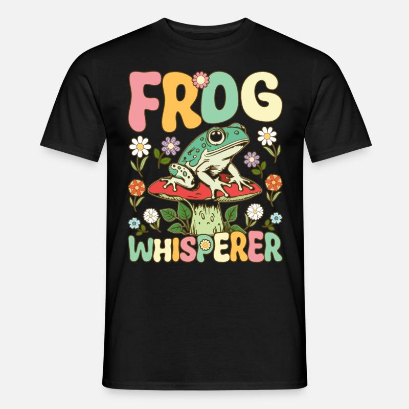 Groovy Frog Lovers - Männer T-Shirt - Schwarz