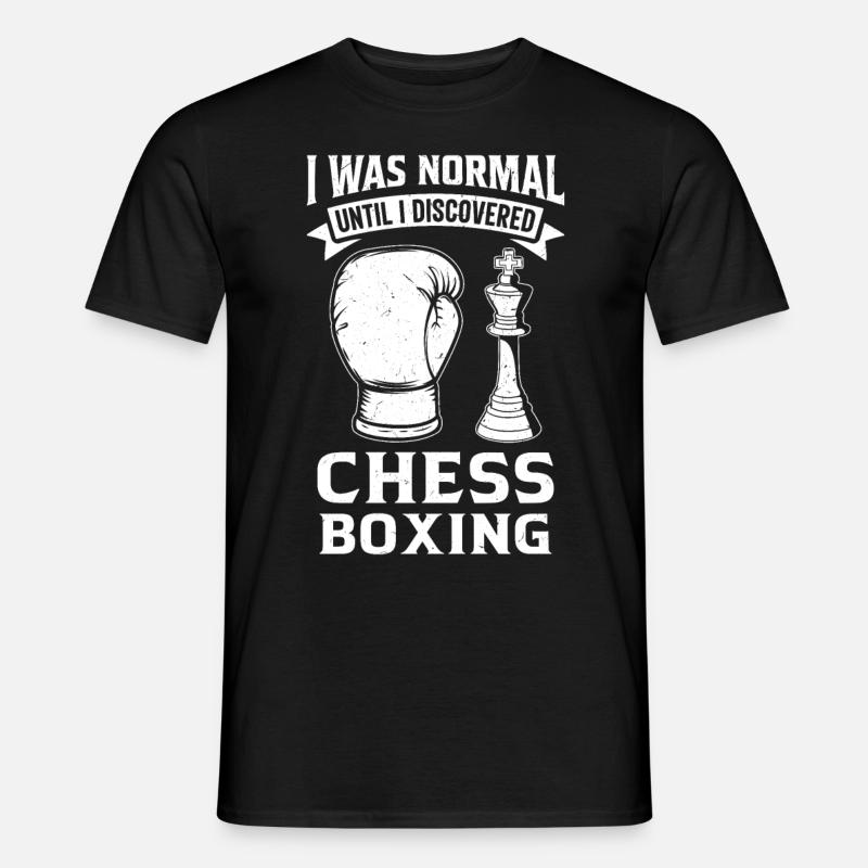 Schachboxen - Männer T-Shirt - Schwarz