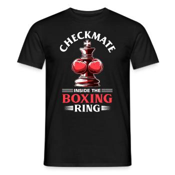 Schachboxen - Männer T-Shirt - Schwarz - Vorne - AI Model Male 178 light (178cm)