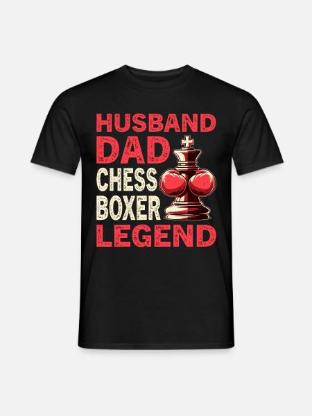Boxe d’échecs - T-shirt homme - noir