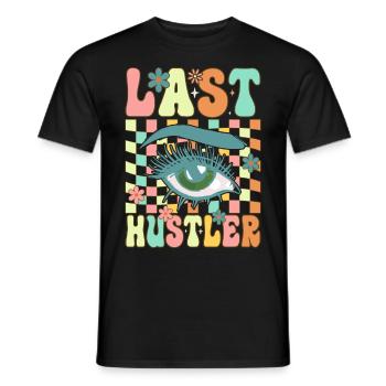 Groovy Lash Artist Lash Tech Eyelashes - Männer T-Shirt - Schwarz - Vorne - AI Model Male 178 light (178cm)