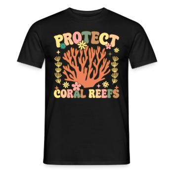 Groovy Coral Aquarium Aquariophile - T-shirt homme - noir - Devant - AI Model Male 178 light (178cm)