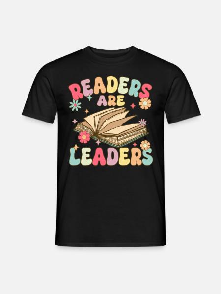 Groovy Book Reader - Men's T-Shirt - black