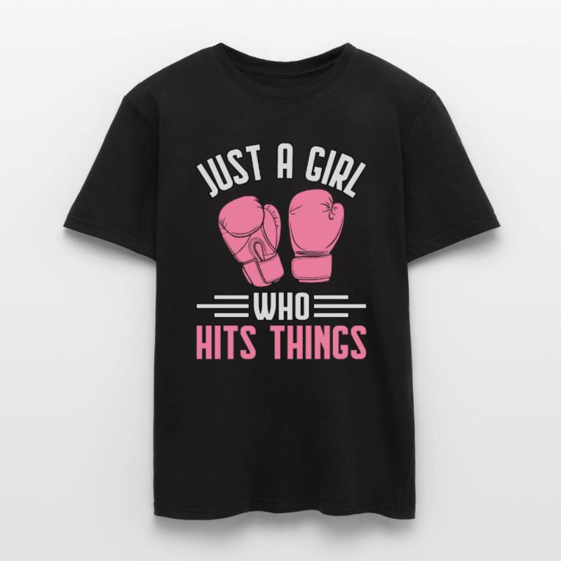 Nur ein Mädchen, das Dinge trifft Männer T-Shirt