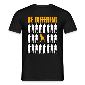 Sei anders Boxen - Männer T-Shirt - Schwarz - Vorne - AI Model Male 178 light (178cm)