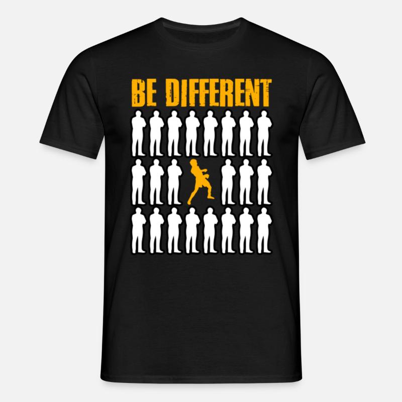 Sei anders Boxen - Männer T-Shirt - Schwarz