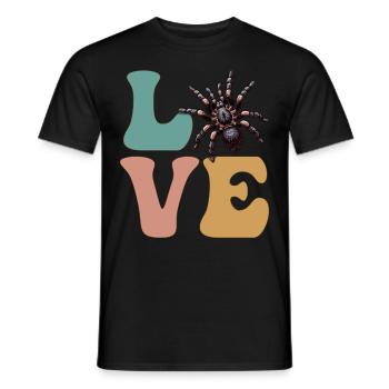 AMOUR Tarentule Araignée - T-shirt homme - noir - Devant - AI Model Male 178 light (178cm)
