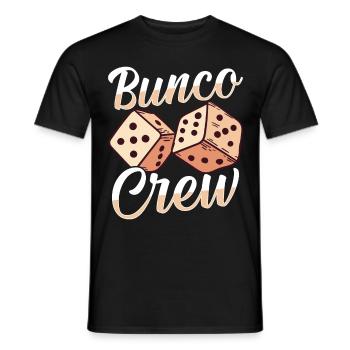 Roll Into Fun With Bunco Crew Dice Game Design - Men's T-Shirt - black - Front - AI Model Male 178 light (178cm)