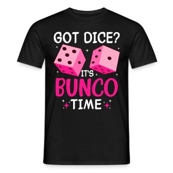 Bunco Night Dice Game Squad Fun - Men's T-Shirt - black - Front - AI Model Male 178 light (178cm)