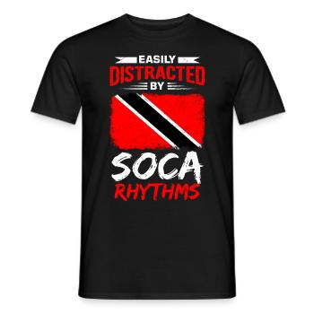 Soca Dance Trinité-et-Tobago - T-shirt homme - noir - Devant - AI Model Male 178 light (178cm)