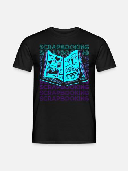 Scrapbooking Scrapbook Crafting Retro - Men's T-Shirt - black