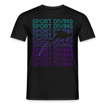 Sporttauchen Gerätetauchen Taucher Retro - Männer T-Shirt - Schwarz - Vorne - AI Model Male 178 light (178cm)
