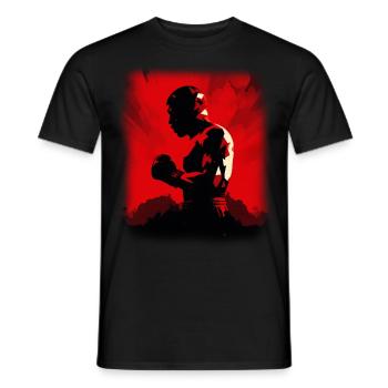 Boxing - Men's T-Shirt - black - Front - AI Model Male 178 light (178cm)