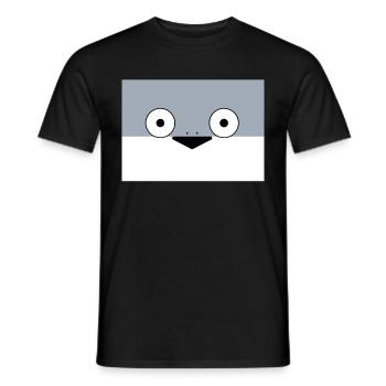 Sacambaspi's Ancient Fish Meme Surprised - Men's T-Shirt - black - Front - AI Model Male 178 light (178cm)