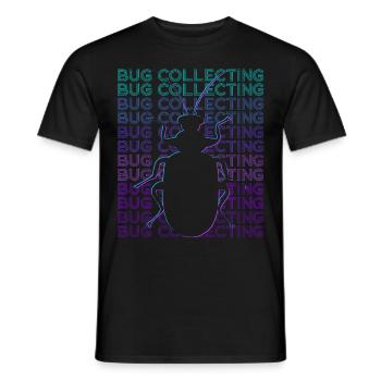 Collecting Collector Entomology Retro - Men's T-Shirt - black - Front - AI Model Male 178 light (178cm)