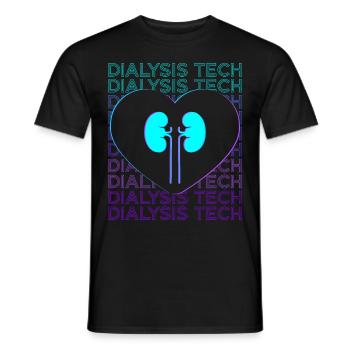 Dialyse-Techniker Dialyse-Techniker Retro-Hämodial - Männer T-Shirt - Schwarz - Vorne - AI Model Male 178 light (178cm)