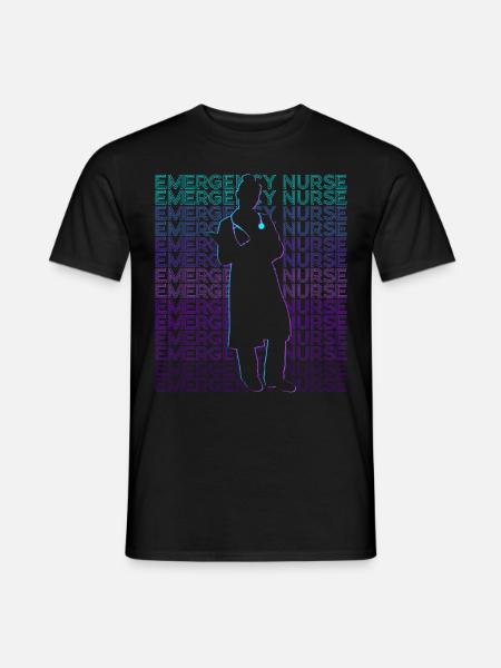 Emergency Nurse ER Nurse Retro - Men's T-Shirt - black
