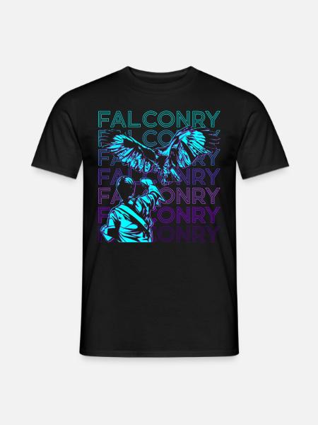 Fauconnerie Fauconnier Hawking Hawker Retro - T-shirt homme - noir