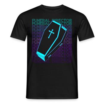 Bestattungsunternehmer Last Responder Retro - Männer T-Shirt - Schwarz - Vorne - AI Model Male 178 light (178cm)