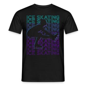 Patinage sur glace Patineur sur glace Patineur artistique - T-shirt homme - noir - Devant - AI Model Male 178 light (178cm)