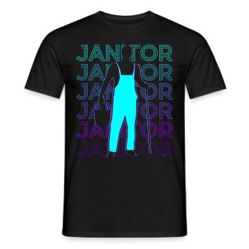 Caretaker Caretaker Cleaner Retro - Men's T-Shirt - black - Front - AI Model Male 178 light (178cm)