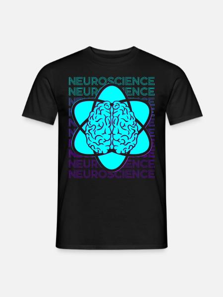 Neuroscience, Neurology, Neurologist, Retro - Men's T-Shirt - black