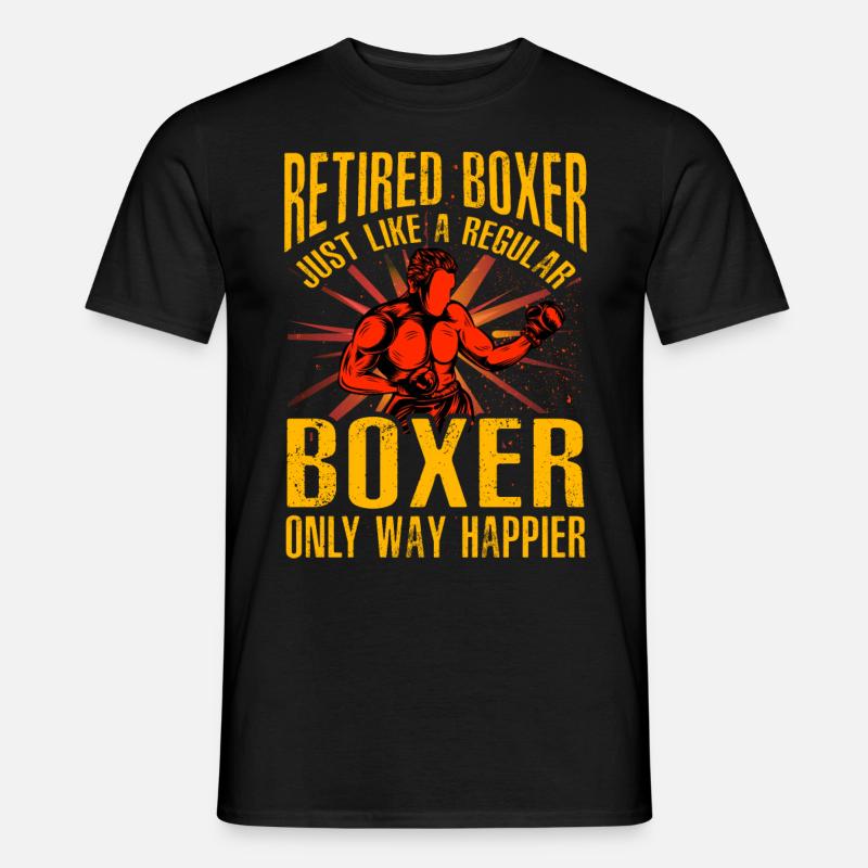Boxer im Ruhestand - Männer T-Shirt - Schwarz