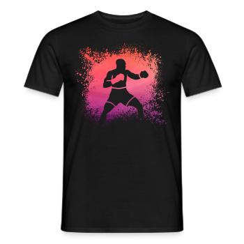 Boxe - T-shirt homme - noir - Devant - AI Model Male 178 light (178cm)