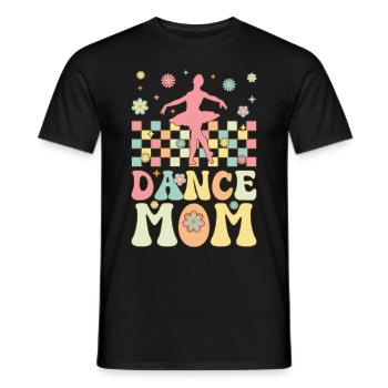 Dance Mom Groovy Ballerina Mom Ballett Tänzerin - Männer T-Shirt - Schwarz - Vorne - AI Model Male 178 light (178cm)