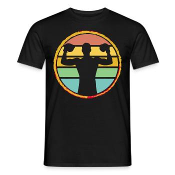 Boxing - Men's T-Shirt - black - Front - AI Model Male 178 light (178cm)