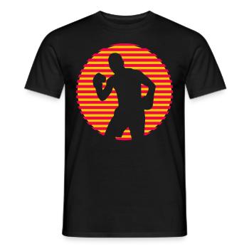 Boxing - Men's T-Shirt - black - Front - AI Model Male 178 light (178cm)
