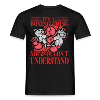 Es ist eine Boxsache, die man nicht verstehen würde - Männer T-Shirt - Schwarz - Vorne - AI Model Male 178 light (178cm)
