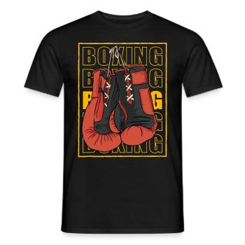 Boxing - Men's T-Shirt - black - Front - AI Model Male 178 light (178cm)