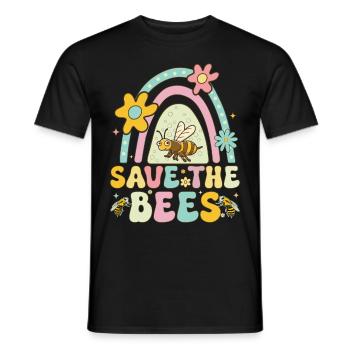 Rettet die Bienen Imker Imkerei - Männer T-Shirt - Schwarz - Vorne - AI Model Male 178 light (178cm)