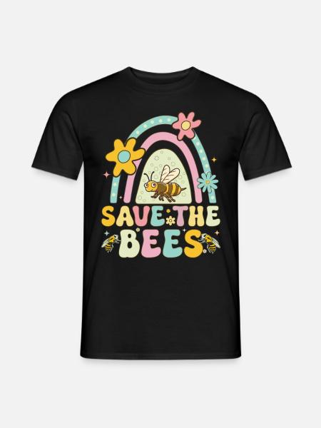 Save the Bees Beekeeper Beekeeping - Men's T-Shirt - black