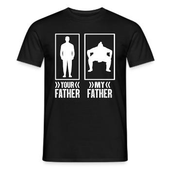 Ton Père Mon Père Sumo - T-shirt homme - noir - Devant - AI Model Male 178 light (178cm)