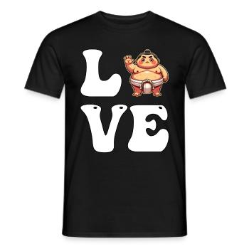 Amour sumo - T-shirt homme - noir - Devant - AI Model Male 178 light (178cm)