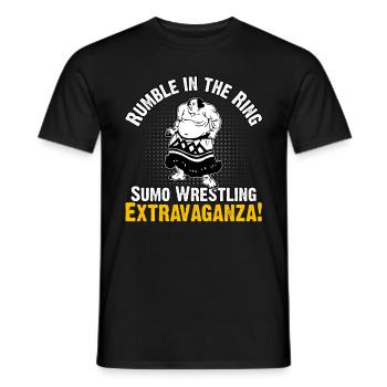 Extravagance de lutte sumo sur le ring - T-shirt homme - noir - Devant - AI Model Male 178 light (178cm)