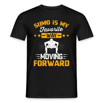 Sumo is my favorite way moving forward - Men's T-Shirt - black - Front - AI Model Male 178 light (178cm)