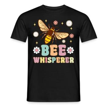 Bee Whisperer Beekeeper Beekeeping - Men's T-Shirt - black - Front - AI Model Male 178 light (178cm)