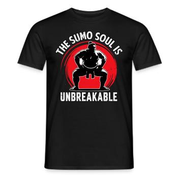 The Sumo Soul is unbreakable - Men's T-Shirt - black - Front - AI Model Male 178 light (178cm)