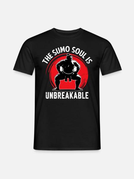 The Sumo Soul is unbreakable - Men's T-Shirt - black
