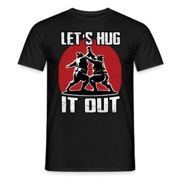Lass es uns umarmen Sumo - Männer T-Shirt - Schwarz - Vorne - AI Model Male 178 light (178cm)