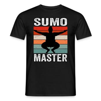 Sumo-Meister - Männer T-Shirt - Schwarz - Vorne - AI Model Male 178 light (178cm)