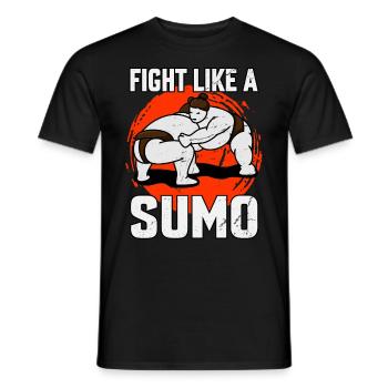 Kämpfe wie ein Sumo - Männer T-Shirt - Schwarz - Vorne - AI Model Male 178 light (178cm)