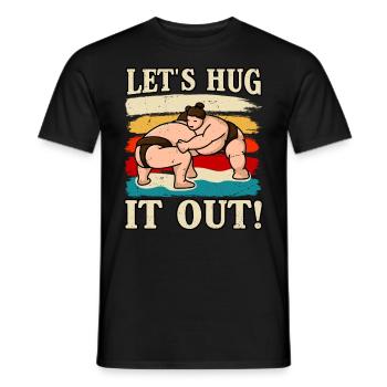 Embrassons-le Sumo - T-shirt homme - noir - Devant - AI Model Male 178 light (178cm)