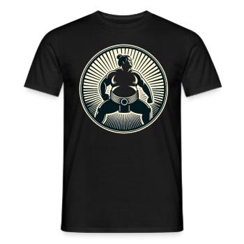 Sumo - Männer T-Shirt - Schwarz - Vorne - AI Model Male 178 light (178cm)